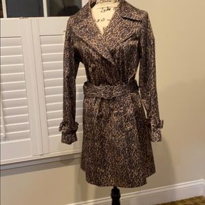 Talbots rain coat - leopard print